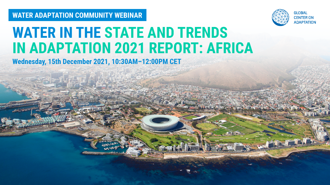 Webinar: Water in the State and Trends in Adaptation Report 2021 ...